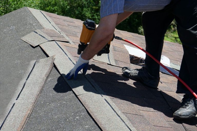 New roof shingle nailing, Maple Grove, Minnesota