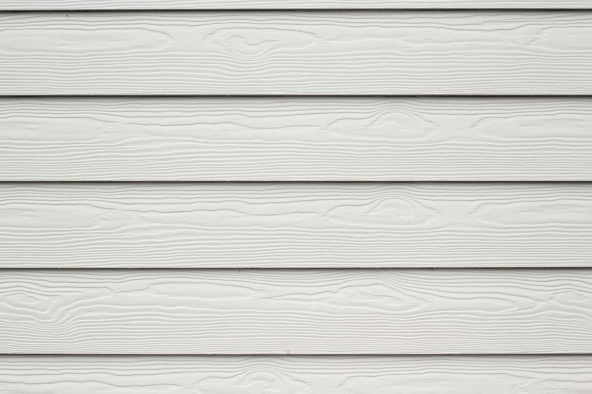 White engineered wooden siding, Maple Grove